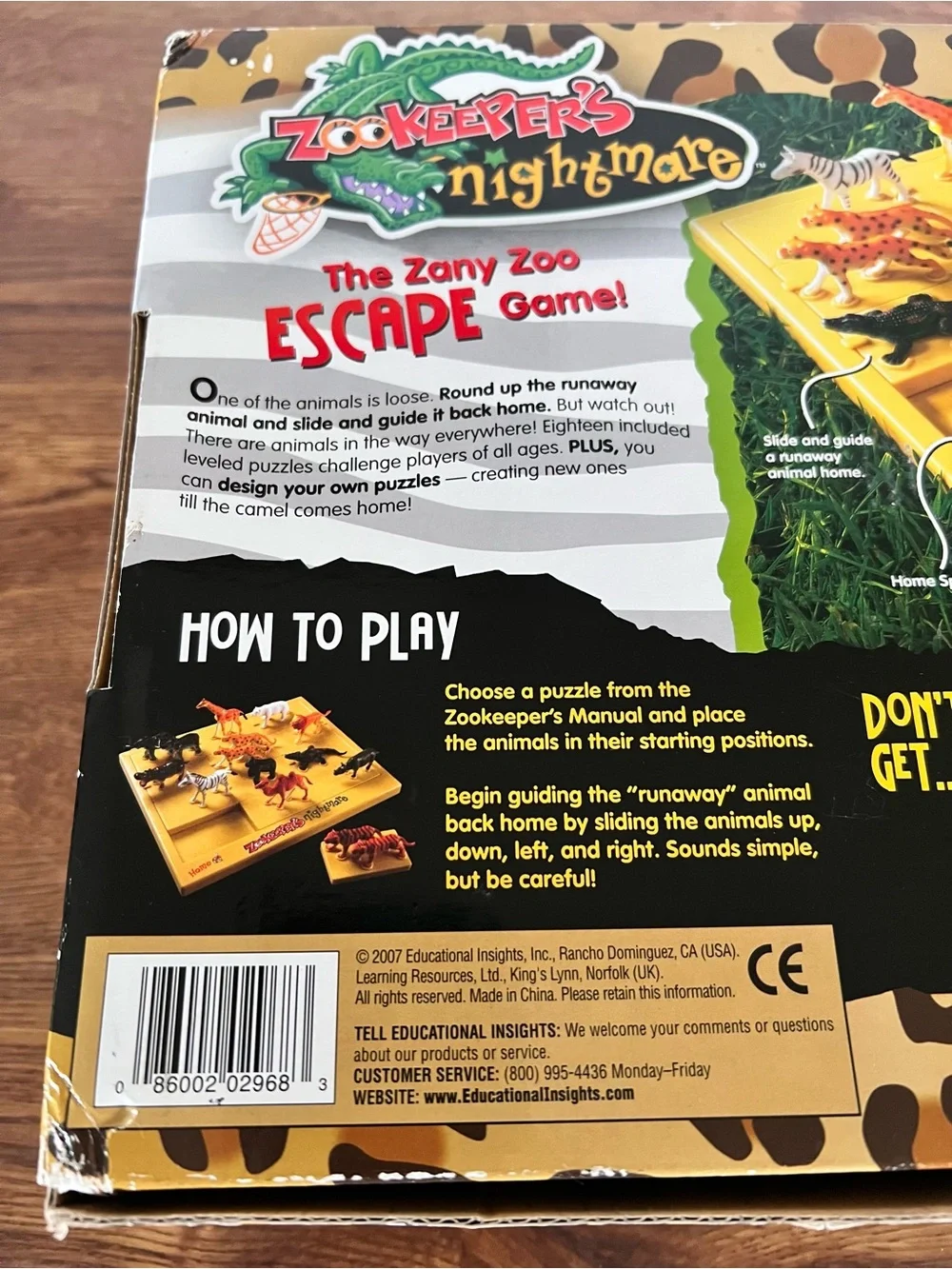 Kids Educational Insights Zookeeper's Nightmare Escape Game